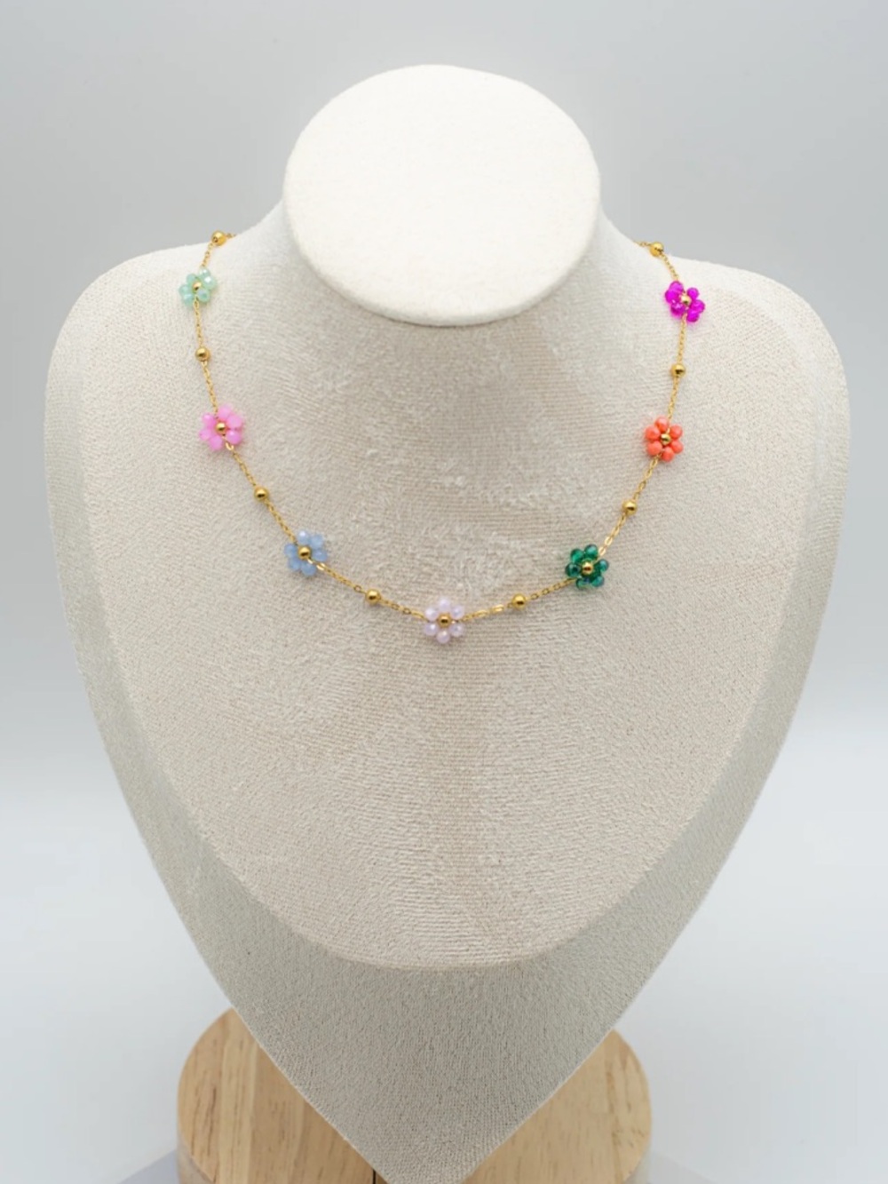 18K Gold Y2K Flower Goddess Necklace